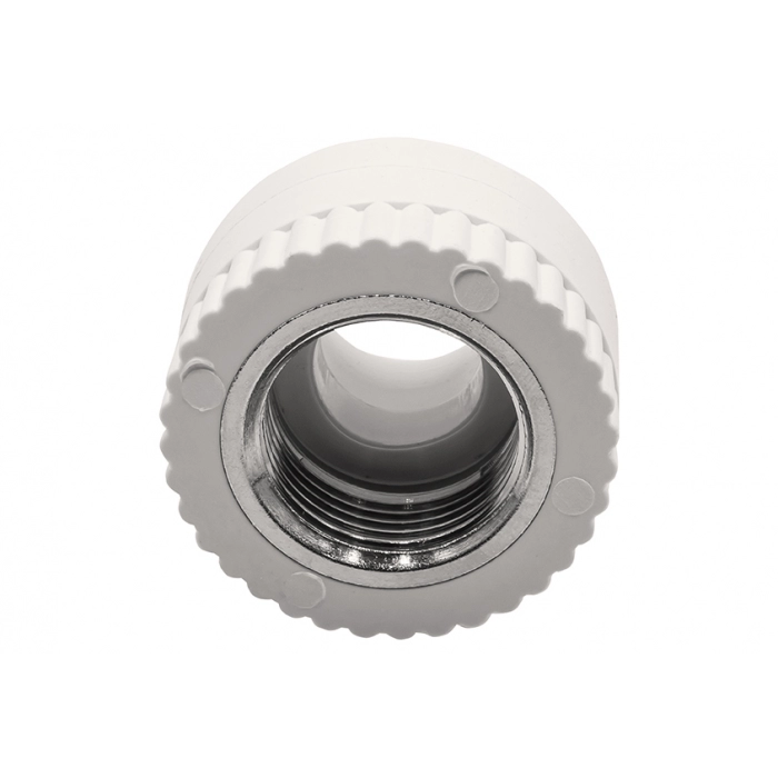 Муфта комбинированная внутренняя резьба 20х3/4\" EVER PLAST /белый